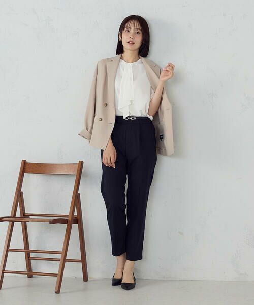 COMME CA ISM / コムサイズム シャツ・ブラウス | ボウタイ風 半袖ブラウス | 詳細1