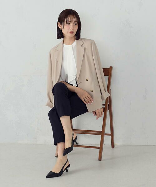 COMME CA ISM / コムサイズム シャツ・ブラウス | ボウタイ風 半袖ブラウス | 詳細2