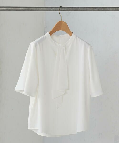 COMME CA ISM / コムサイズム シャツ・ブラウス | ボウタイ風 半袖ブラウス | 詳細12