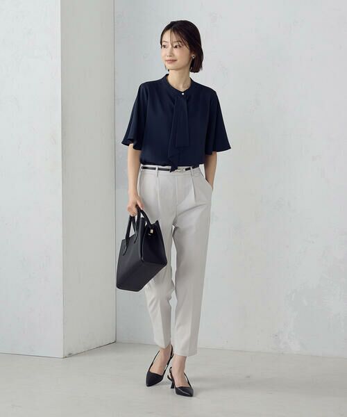 COMME CA ISM / コムサイズム シャツ・ブラウス | ボウタイ風 半袖ブラウス | 詳細3