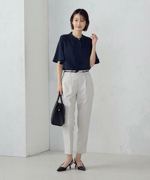 COMME CA ISM / コムサイズム シャツ・ブラウス | ボウタイ風 半袖ブラウス | 詳細14