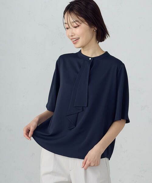 COMME CA ISM / コムサイズム シャツ・ブラウス | ボウタイ風 半袖ブラウス | 詳細16