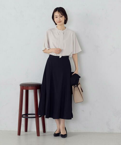 COMME CA ISM / コムサイズム シャツ・ブラウス | ボウタイ風 半袖ブラウス | 詳細12