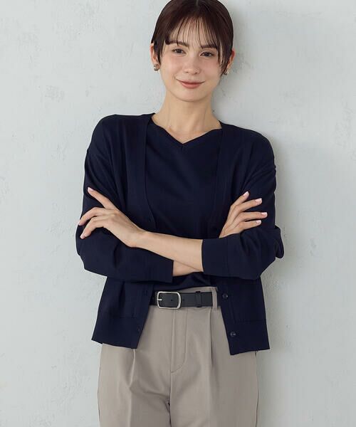 COMME CA ISM / コムサイズム カーディガン・ボレロ | 【ウォッシャブル・UVカット】ベーシック カーディガン | 詳細17