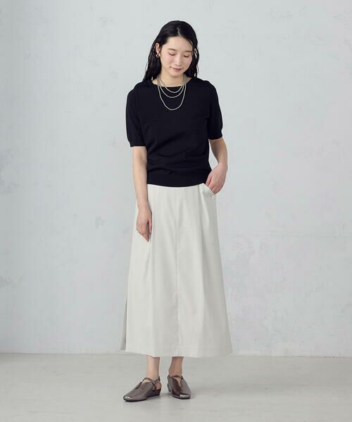 COMME CA ISM / コムサイズム ニット・セーター | 【ウォッシャブル・UVカット】ベーシック 2WAYネック5分袖ニット | 詳細10