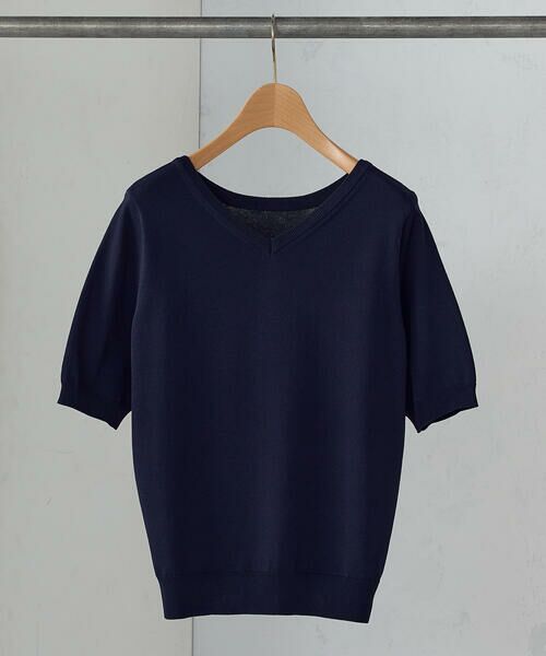 COMME CA ISM / コムサイズム ニット・セーター | 【ウォッシャブル・UVカット】ベーシック 2WAYネック5分袖ニット | 詳細17