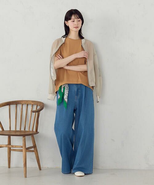 COMME CA ISM / コムサイズム マフラー・ショール・スヌード・ストール | スクランブル風景プリント スカーフ | 詳細13