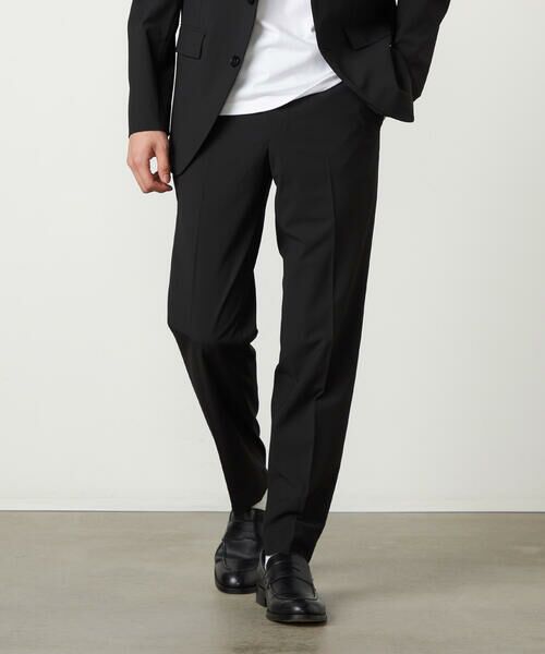 COMME CA ISM / コムサイズム セットアップ | 【セットアップ対応】2WAYストレッチ テーパードパンツ（ブラック）