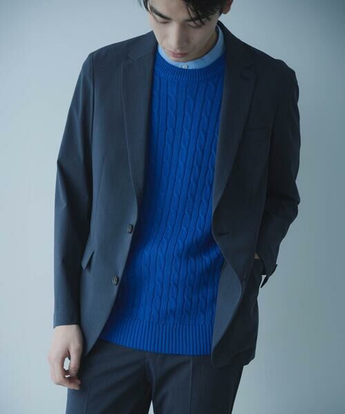 COMME CA ISM / コムサイズム セットアップ | 【セットアップ対応】2WAYストレッチ ジャケット（ネイビー）