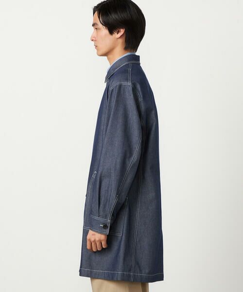 COMME CA ISM / コムサイズム その他アウター | デニムライクシャンブレー ステンカラー ライト コート | 詳細10