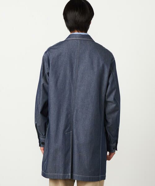 COMME CA ISM / コムサイズム その他アウター | デニムライクシャンブレー ステンカラー ライト コート | 詳細11