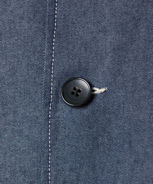 COMME CA ISM / コムサイズム その他アウター | デニムライクシャンブレー ステンカラー ライト コート | 詳細17