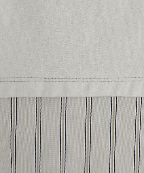 COMME CA ISM / コムサイズム カットソー | ドビーストライプ バックフレアＴシャツ | 詳細19