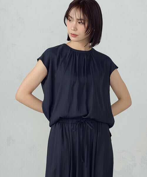 COMME CA ISM / コムサイズム シャツ・ブラウス | ゆるっとろみ ブラウス/セットアップ対応 | 詳細3