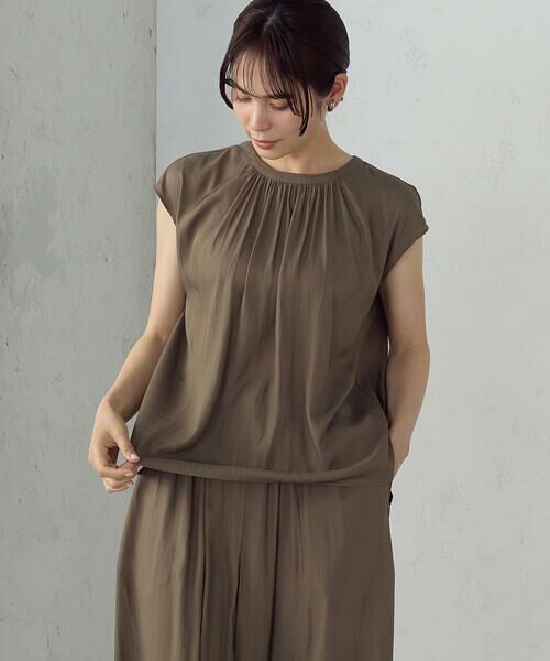 COMME CA ISM / コムサイズム シャツ・ブラウス | ゆるっとろみ ブラウス/セットアップ対応 | 詳細19