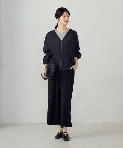 COMME CA ISM / コムサイズム ブルゾン | Vネック シアーブルゾン | 詳細2