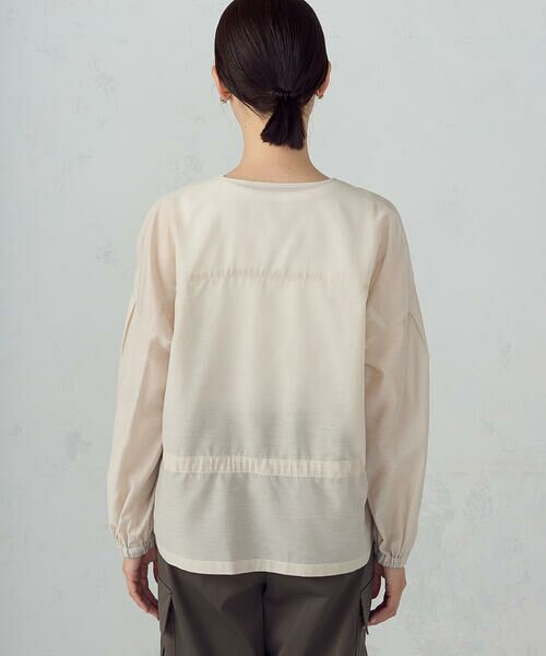 COMME CA ISM / コムサイズム ブルゾン | Vネック シアーブルゾン | 詳細12