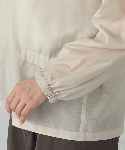 COMME CA ISM / コムサイズム ブルゾン | Vネック シアーブルゾン | 詳細14