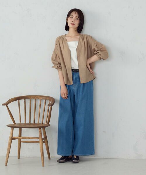 COMME CA ISM / コムサイズム ブルゾン | Vネック シアーブルゾン | 詳細18