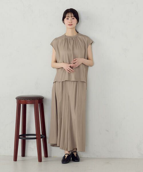 COMME CA ISM / コムサイズム その他パンツ | ゆるっとろみ スカ−チョ/セットアップ対応 | 詳細10