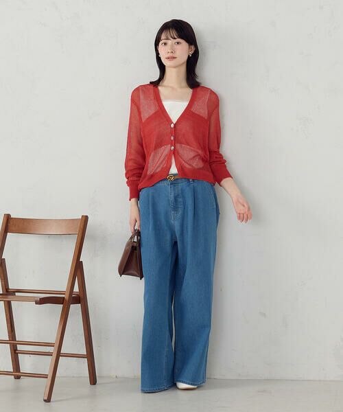 COMME CA ISM / コムサイズム カーディガン・ボレロ | 日本製ホールガーメント  和紙カーディガン | 詳細6