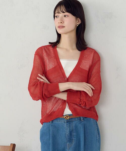 COMME CA ISM / コムサイズム カーディガン・ボレロ | 日本製ホールガーメント  和紙カーディガン | 詳細7