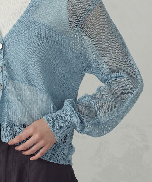 COMME CA ISM / コムサイズム カーディガン・ボレロ | 日本製ホールガーメント  和紙カーディガン | 詳細23
