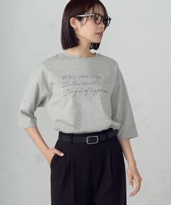 COMME CA ISM / コムサイズム カットソー | 6部袖 ロゴTシャツ