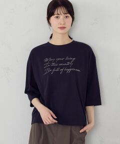 COMME CA ISM / コムサイズム カットソー | 6部袖 ロゴTシャツ