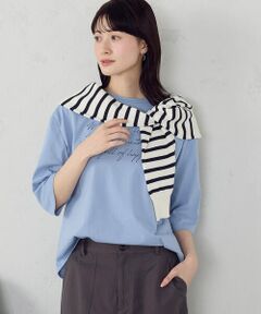 COMME CA ISM / コムサイズム カットソー | 6部袖 ロゴTシャツ