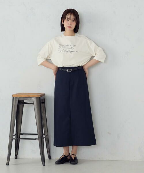 COMME CA ISM / コムサイズム カットソー | 6部袖 ロゴTシャツ | 詳細1