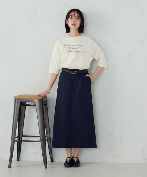 COMME CA ISM / コムサイズム カットソー | 6部袖 ロゴTシャツ | 詳細2