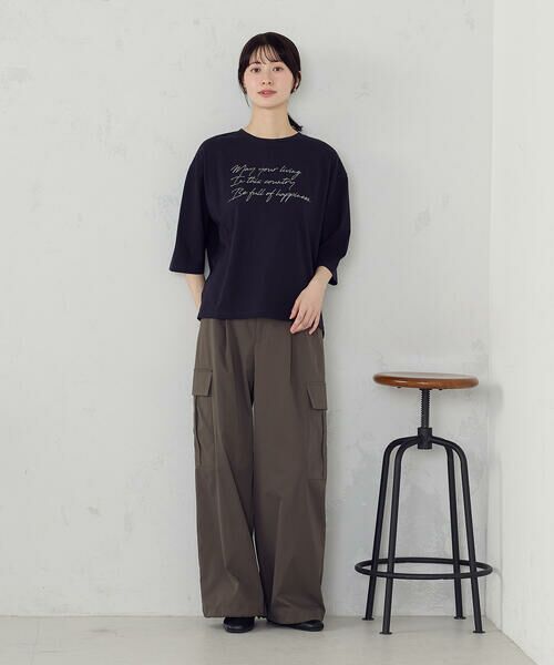 COMME CA ISM / コムサイズム カットソー | 6部袖 ロゴTシャツ | 詳細17