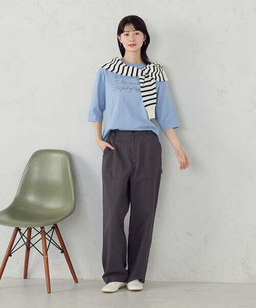 COMME CA ISM / コムサイズム カットソー | 6部袖 ロゴTシャツ | 詳細20