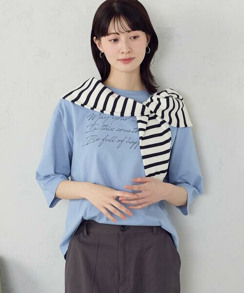 COMME CA ISM / コムサイズム カットソー | 6部袖 ロゴTシャツ | 詳細22