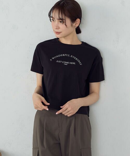 COMME CA ISM / コムサイズム カットソー | ロゴ Tシャツ | 詳細14