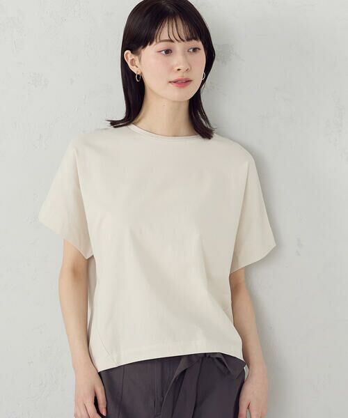 COMME CA ISM / コムサイズム カットソー | 日本の色 カラーTシャツ（乳白色）