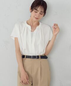 COMME CA ISM / コムサイズム シャツ・ブラウス | ２WAYフレンチスリーブタックブラウス