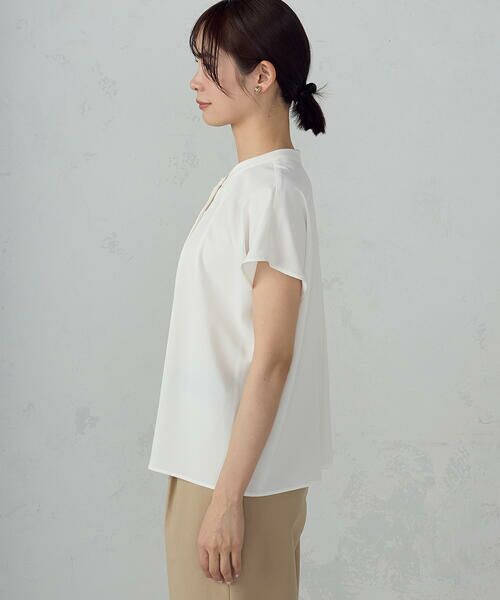 COMME CA ISM / コムサイズム シャツ・ブラウス | ２WAYフレンチスリーブタックブラウス | 詳細6