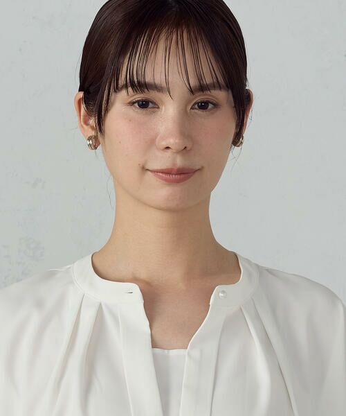 COMME CA ISM / コムサイズム シャツ・ブラウス | ２WAYフレンチスリーブタックブラウス | 詳細8