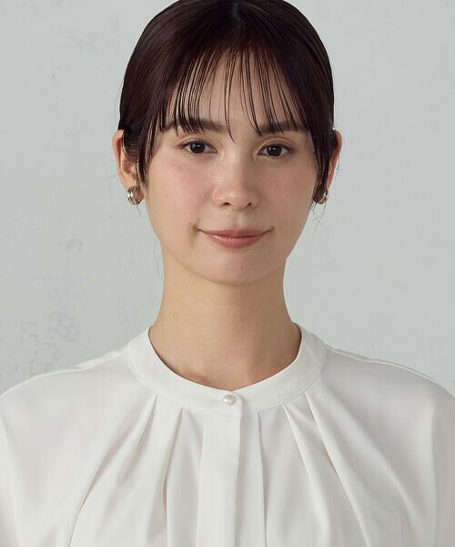 COMME CA ISM / コムサイズム シャツ・ブラウス | ２WAYフレンチスリーブタックブラウス | 詳細9