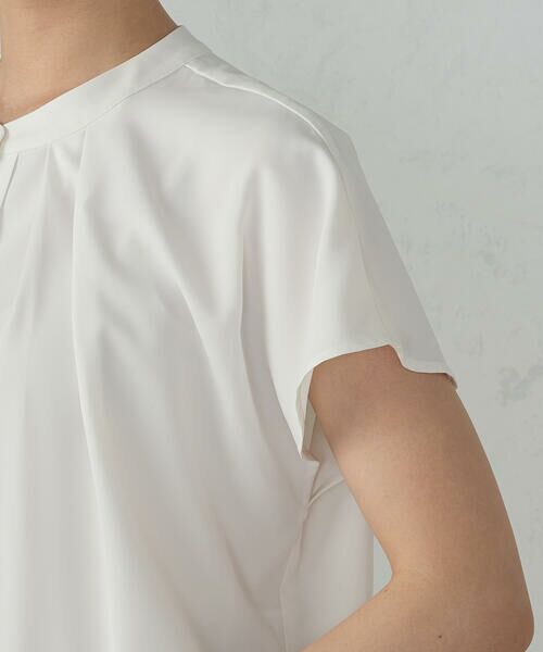 COMME CA ISM / コムサイズム シャツ・ブラウス | ２WAYフレンチスリーブタックブラウス | 詳細10