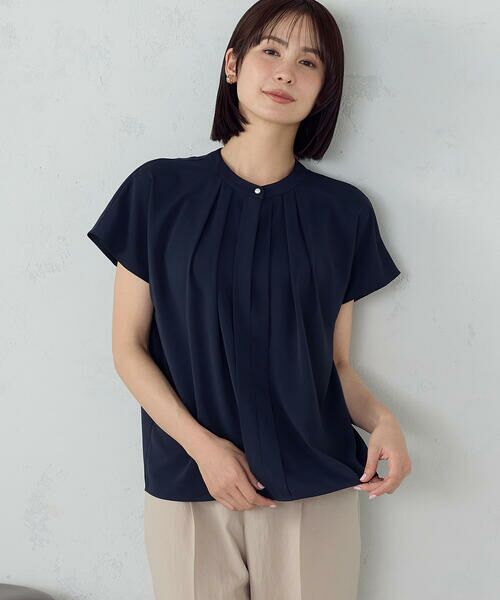 COMME CA ISM / コムサイズム シャツ・ブラウス | ２WAYフレンチスリーブタックブラウス | 詳細15