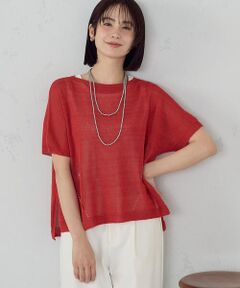 COMME CA ISM / コムサイズム ニット・セーター | 日本製ホールガーメント 和紙ニット