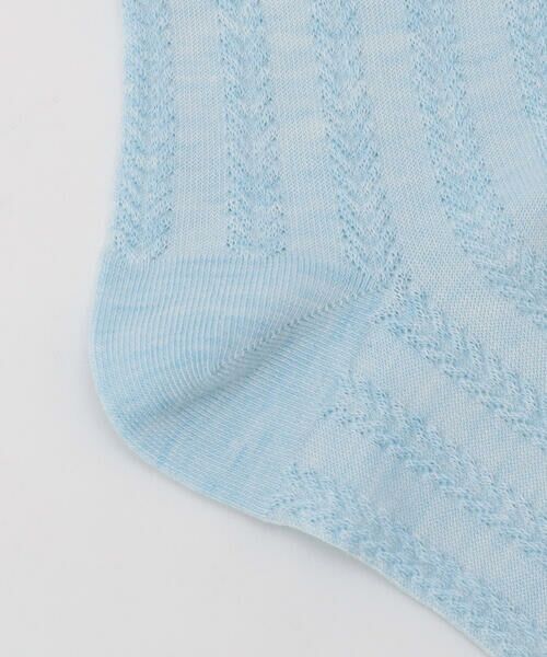 COMME CA ISM / コムサイズム ソックス | ケーブル編み ロークルーソックス | 詳細5