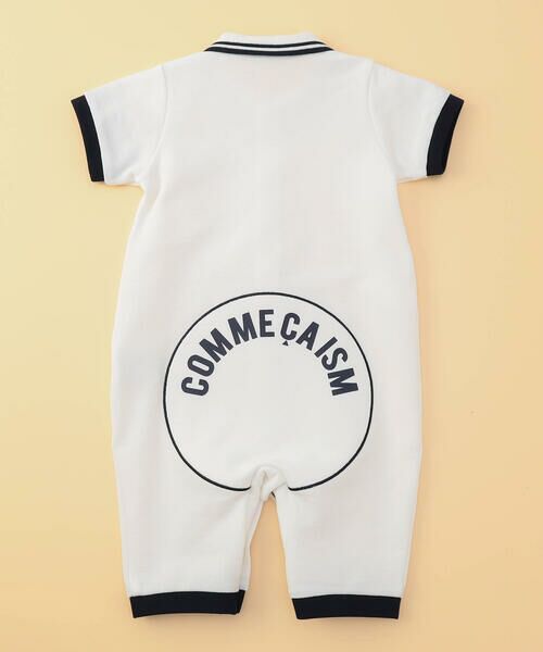 COMME CA ISM / コムサイズム ロンパース | 鹿の子ポロ襟 おしりパッチ ツーウェイオール | 詳細1