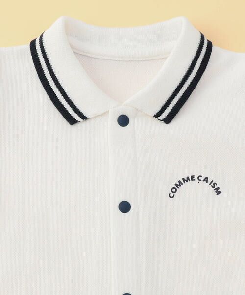 COMME CA ISM / コムサイズム ロンパース | 鹿の子ポロ襟 おしりパッチ ツーウェイオール | 詳細3