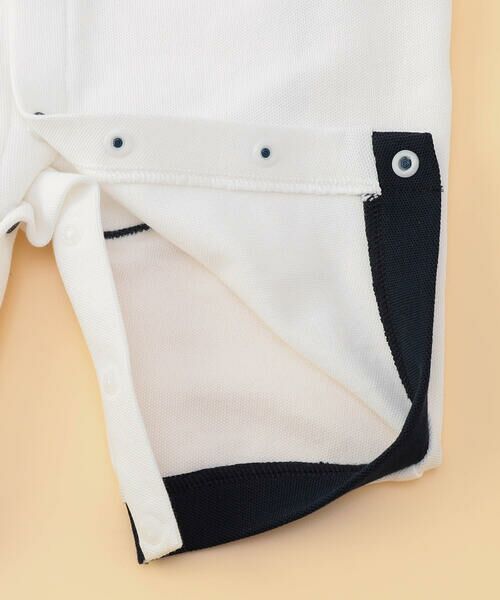 COMME CA ISM / コムサイズム ロンパース | 鹿の子ポロ襟 おしりパッチ ツーウェイオール | 詳細6