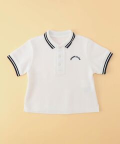 COMME CA ISM / コムサイズム ポロシャツ | 鹿の子ライン入り ポロシャツ(ベビーサイズ)