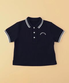 COMME CA ISM / コムサイズム ポロシャツ | 鹿の子ライン入り ポロシャツ(ベビーサイズ)
